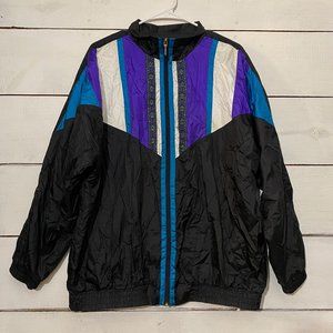 VINTAGE 90's Color Block Windbreaker
